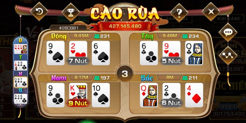 Bài cào rùa là tựa game thu hút nhiều cược thủ