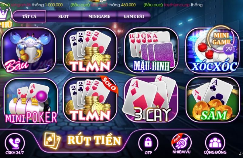 Cách nạp game đánh bài đổi thẻ cào rất linh hoạt và nhanh gọn