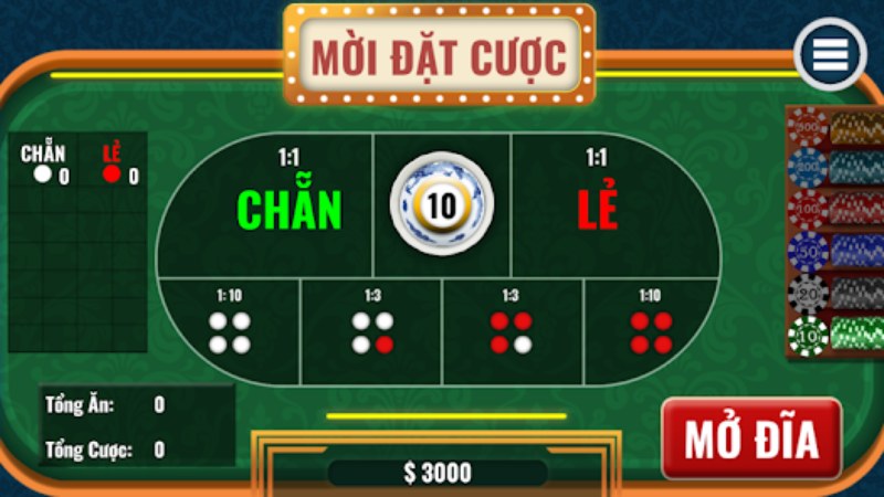 Nguyên tắc đặt cược Xóc đĩa